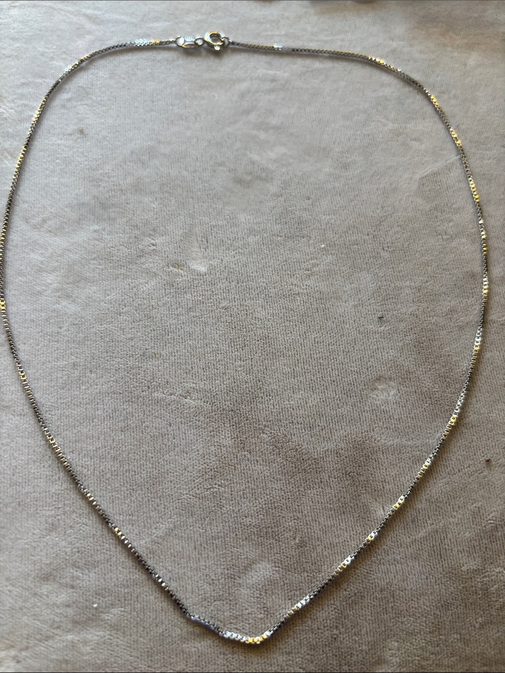 Delicate Silver Box Chain Necklace - Timeless Shine